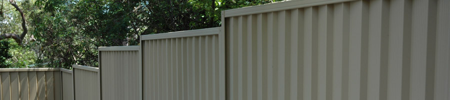 Steel Privacy Colorbond Fence Picture